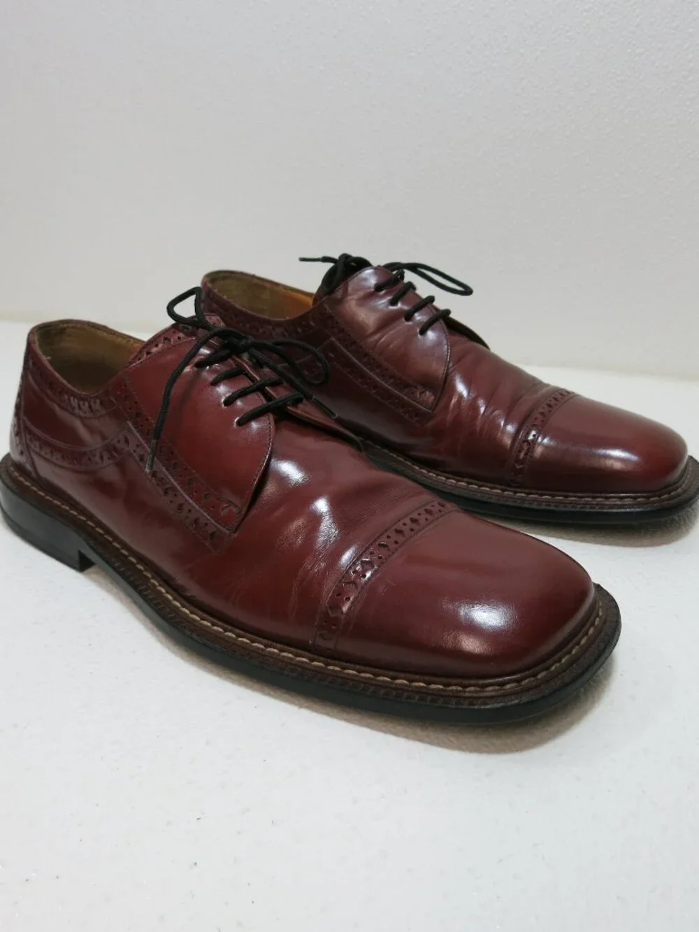 Mezlan Arezzo Cap Toe Leather Dress Oxfords Shoes Fiore Men's Footwear 9.5 M